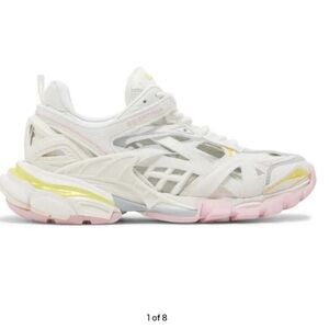 Balenciaga Women's Track.2 Sneakers - White and Light Yellow